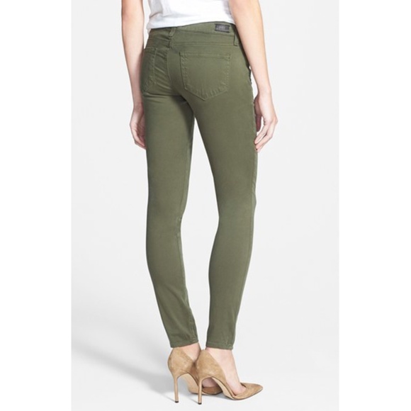Paige Edgemont Skinny Jeans in Fatigue Green (Size 28) - Picture 2 of 8